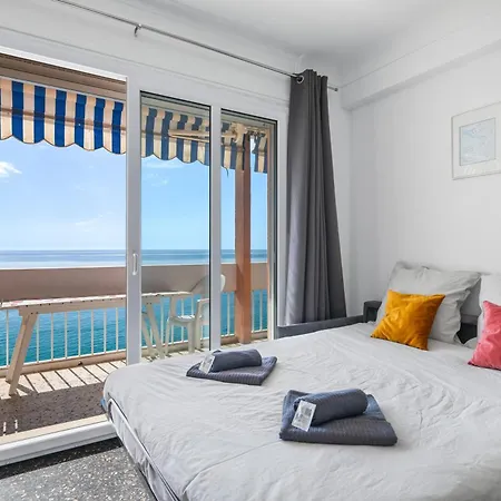 Le Panorama -vue Exceptionnelle - Dernier Etage - Front De Menton